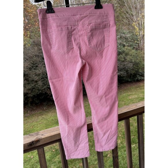Mario Serrani Italy Comfort Stretch Cuff Capri Pink/White Size Medium Like New - Picture 12 of 16